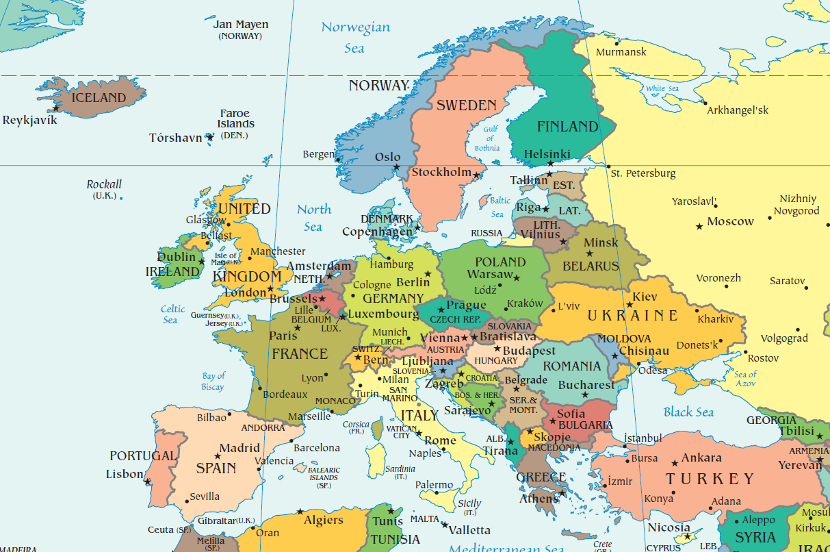European political map