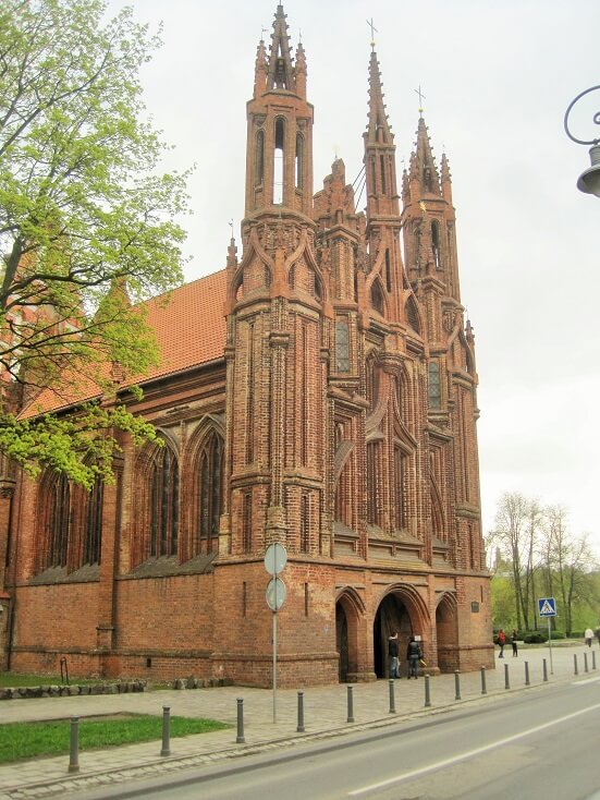 Brick cathedral Vilnius, Lithuania