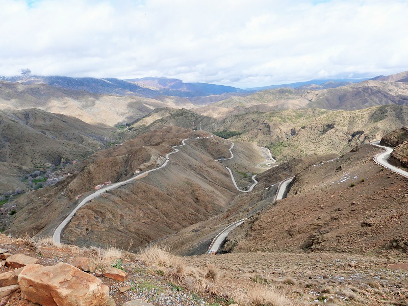 Driving Atlas Mountains road