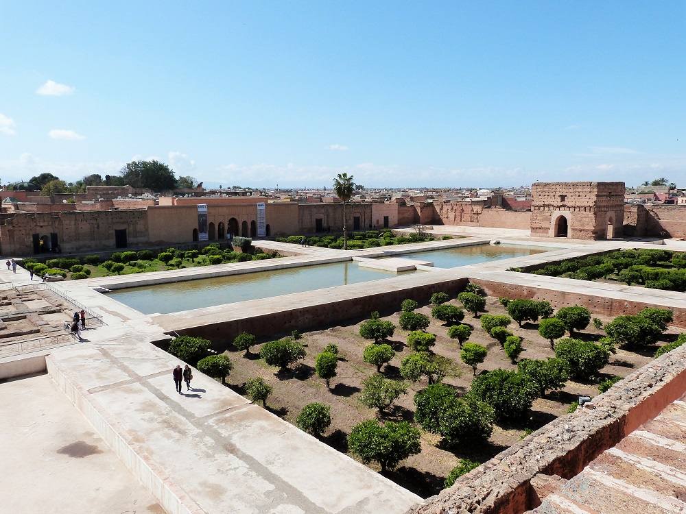 View of El Badi ruins