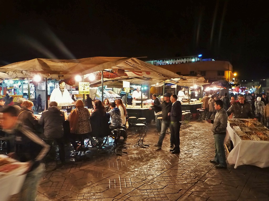 Food stalls, Jemaa el-Fna, Marrakech