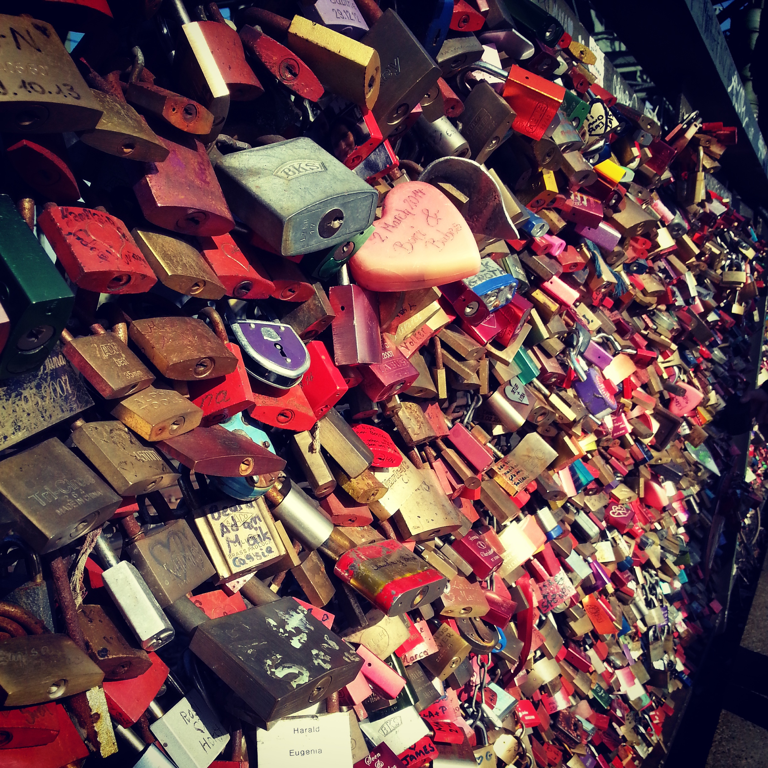 Love locks in Cologne