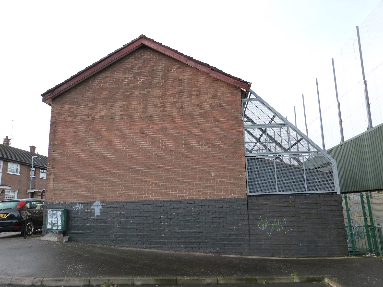 Peace lines in Belfast