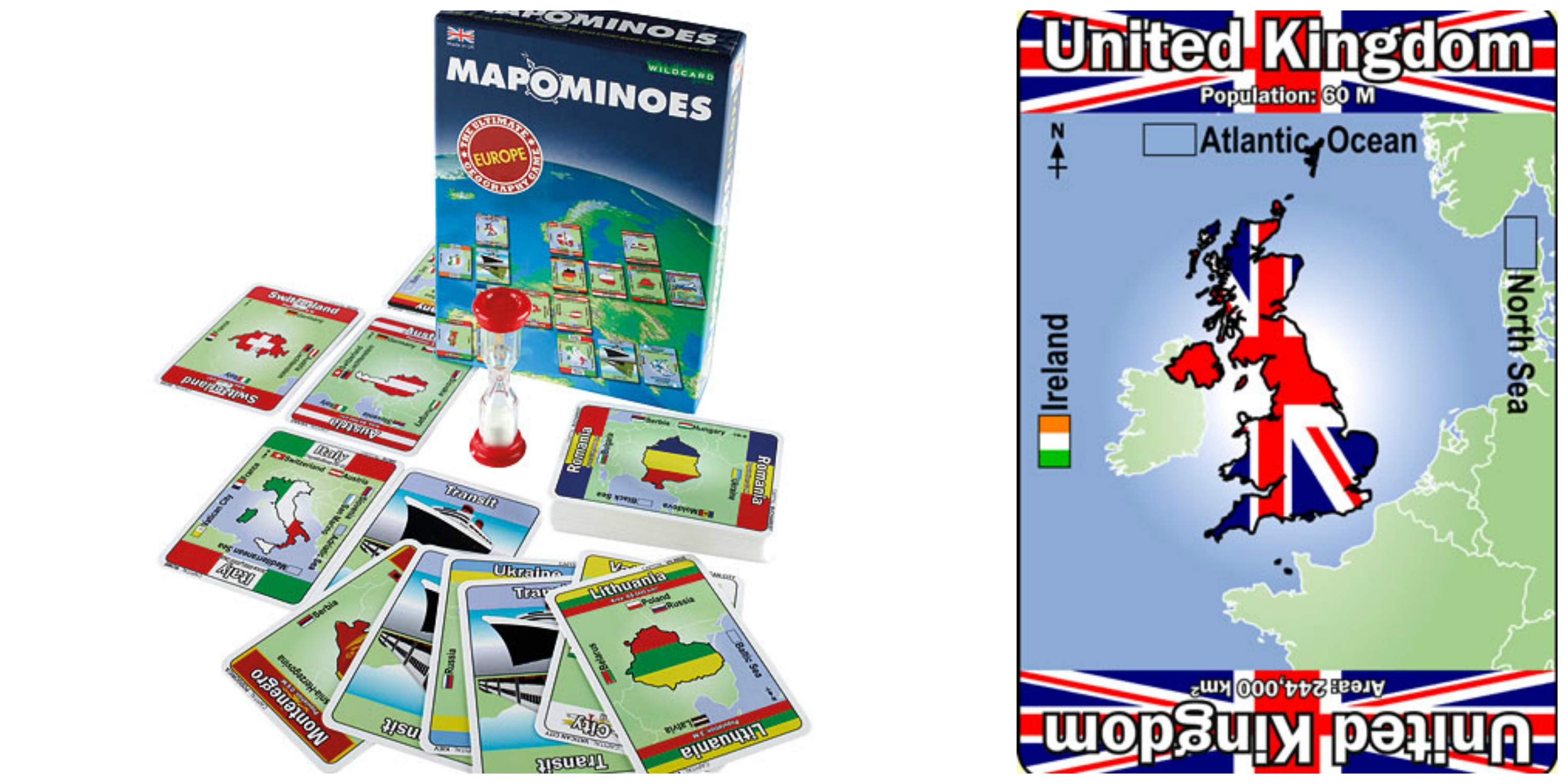 Travel games: Mapominoes