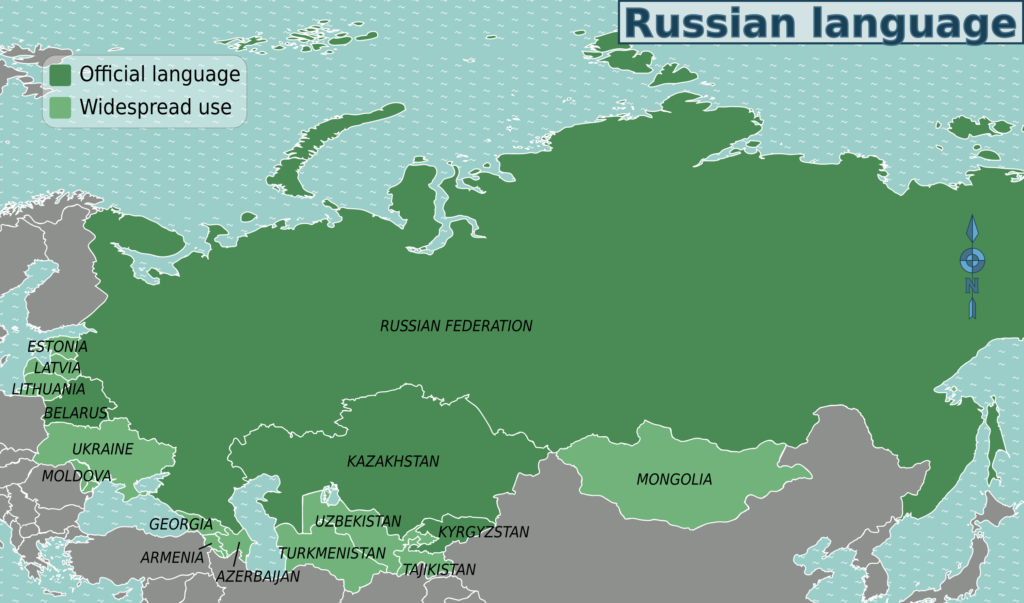 Languages in Eurovision: Russian language use in Eastern Europe