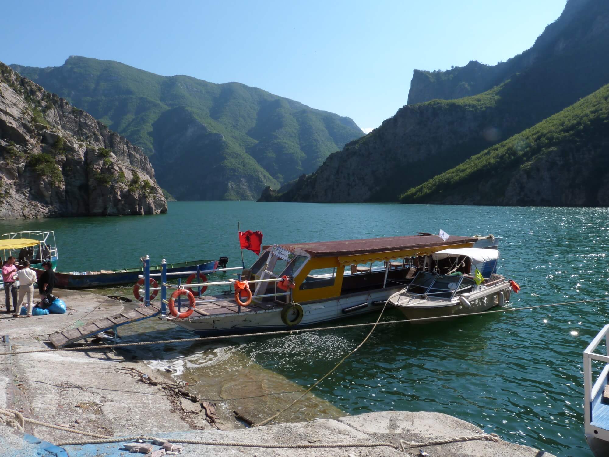 Lake Koman Ferry in Northern Albania