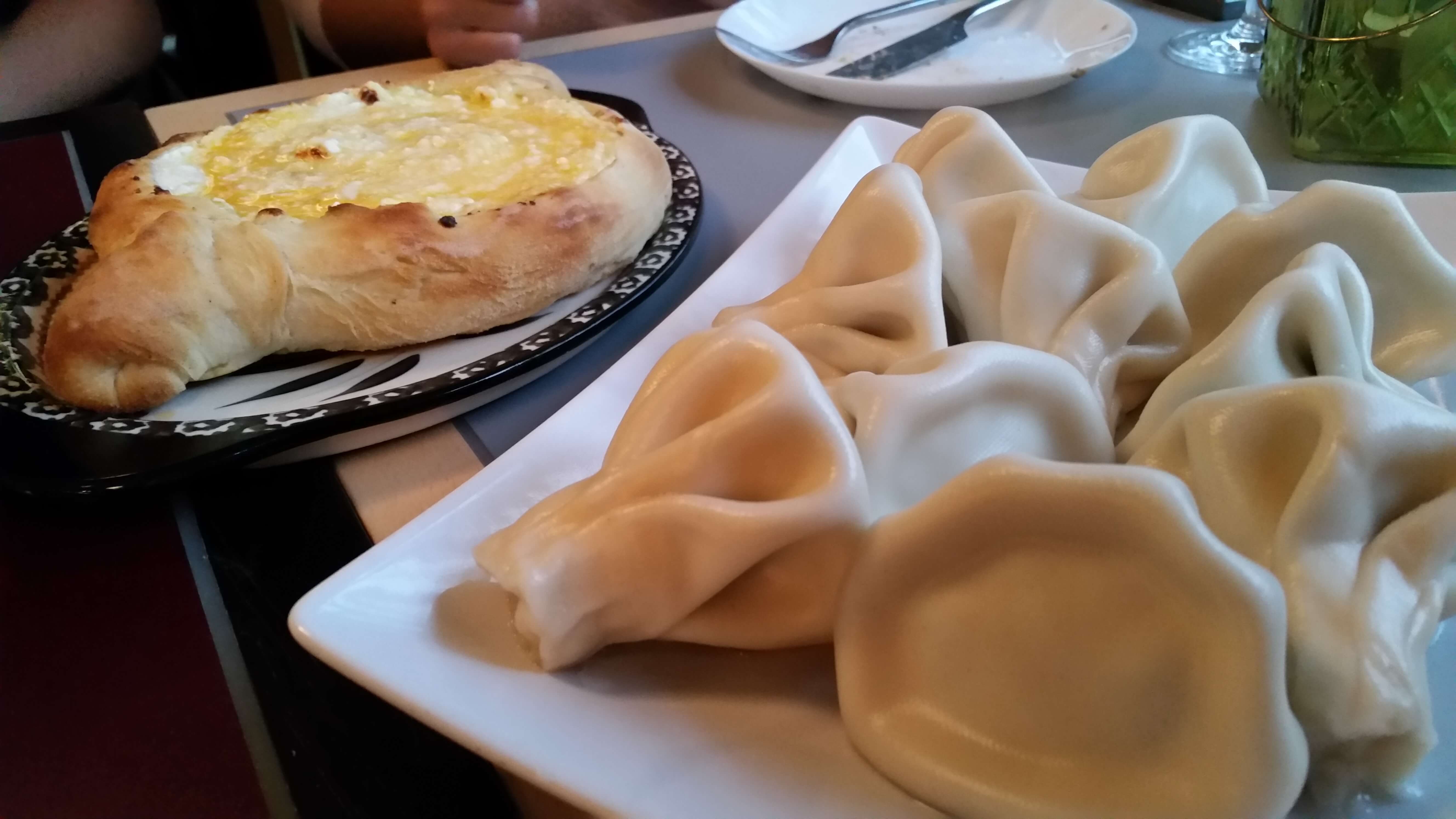 Georgian food: khinkali and khachapuri