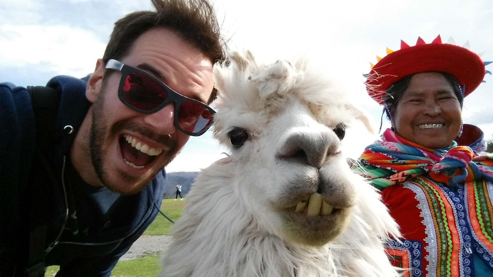 Me with an alpaca