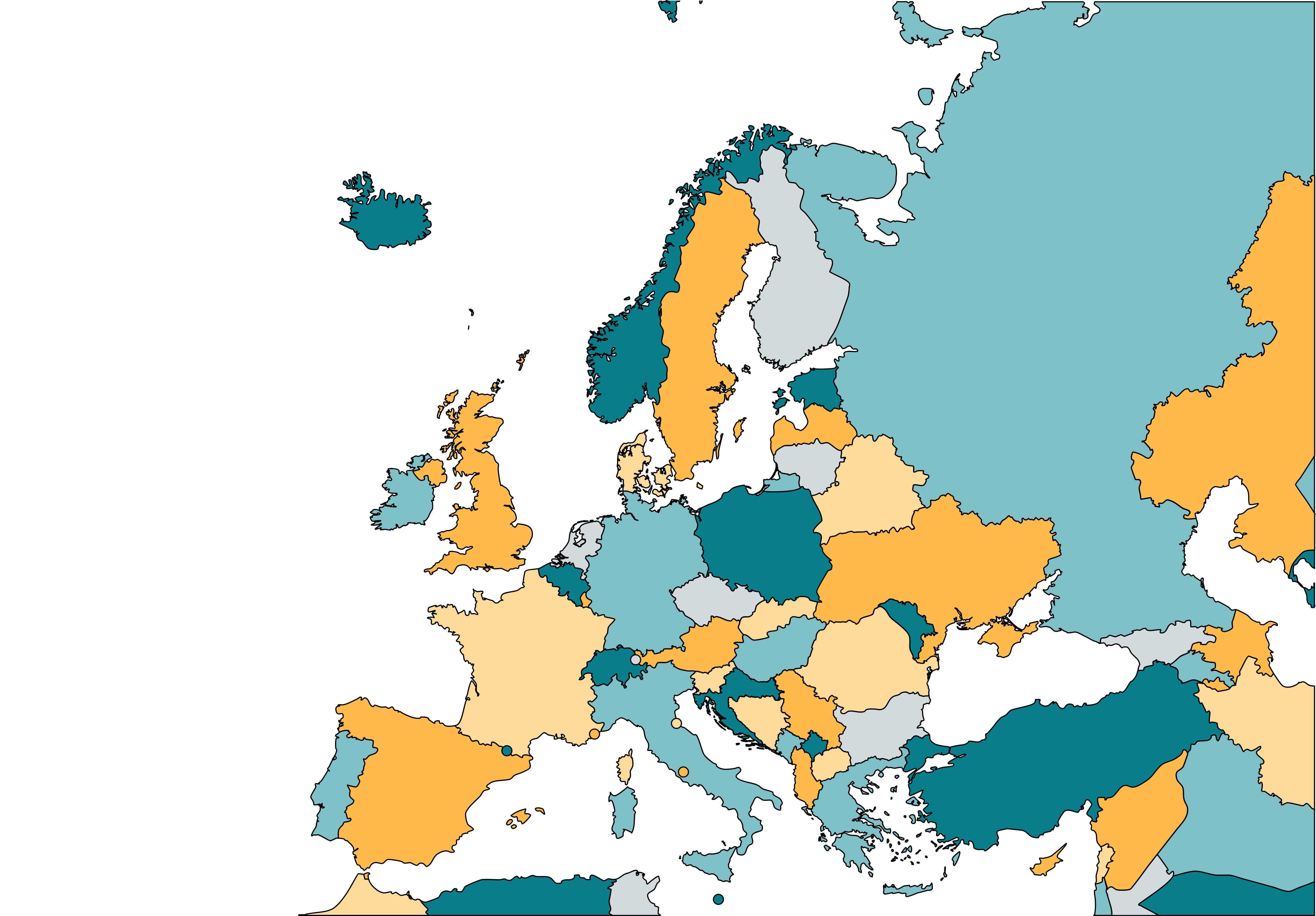 johnthego.com destinations - map of europe
