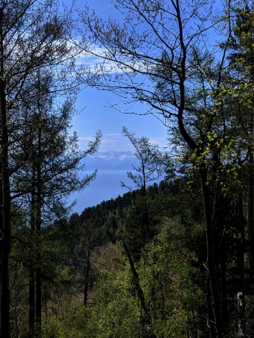 Hiking Baikal: view of the lake