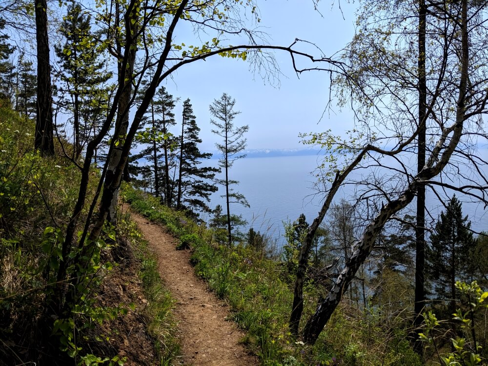 Hiking Baikal: view of the lake