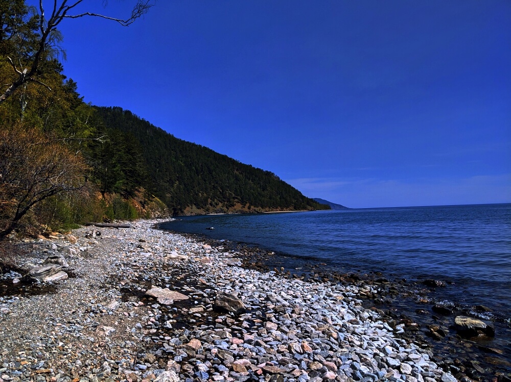 Lake Baikal secluded beach