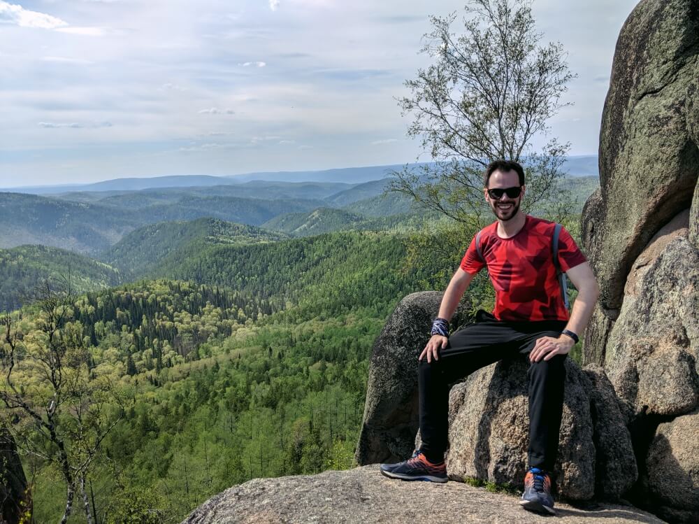 Views of Siberia while hiking