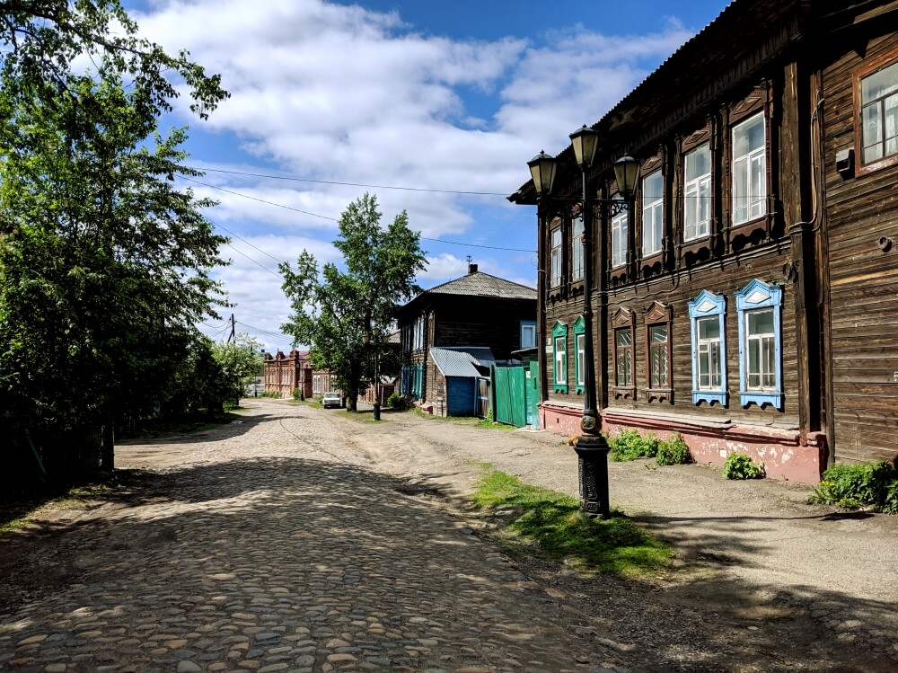 Quiet streets in Tomsk