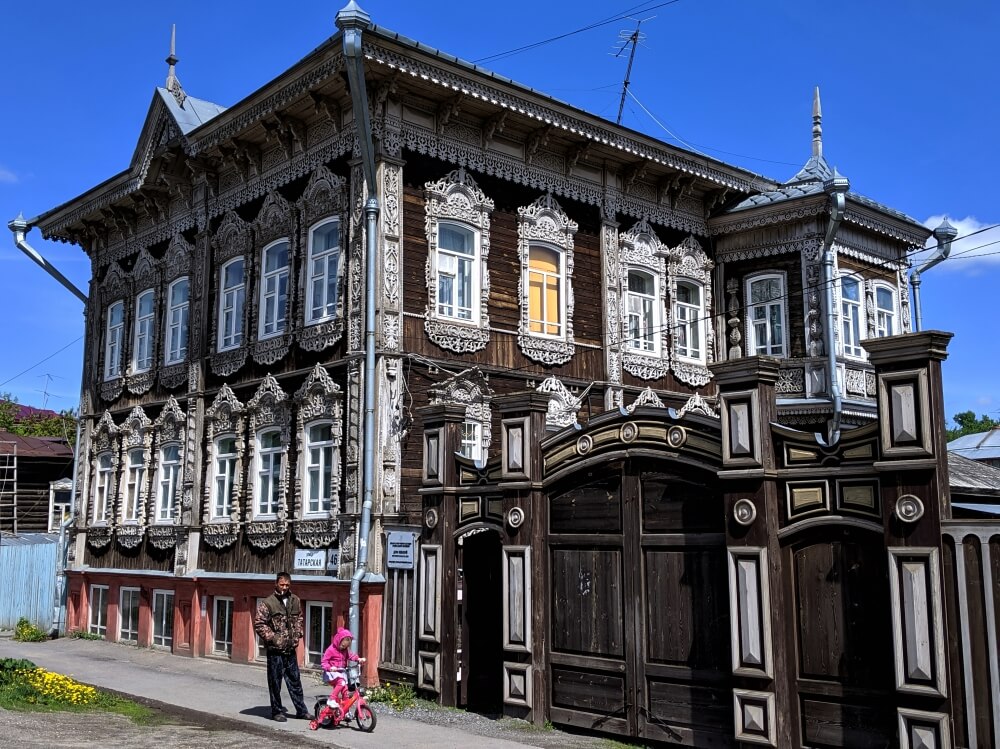 Wooden architecture in Tomsk - ul Tartarskaya