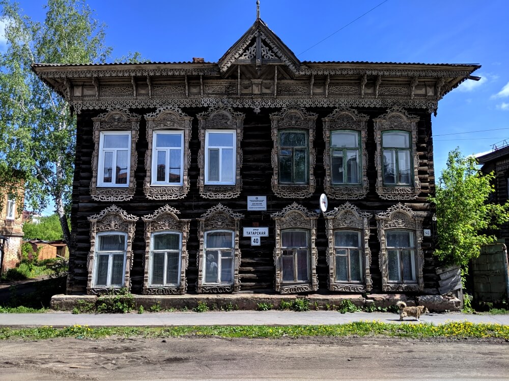 Wooden architecture in Tomsk - ul Tartarskaya