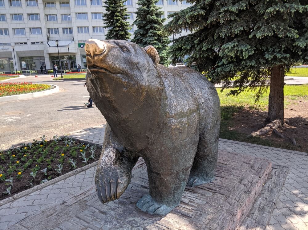 Sights of Perm: friendly walking bear