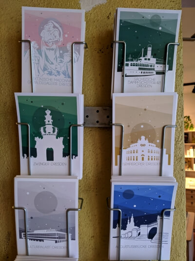 Postcards in Dresden