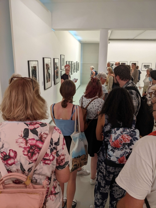 Guided tour of exhibition, Schloss Oberhausen