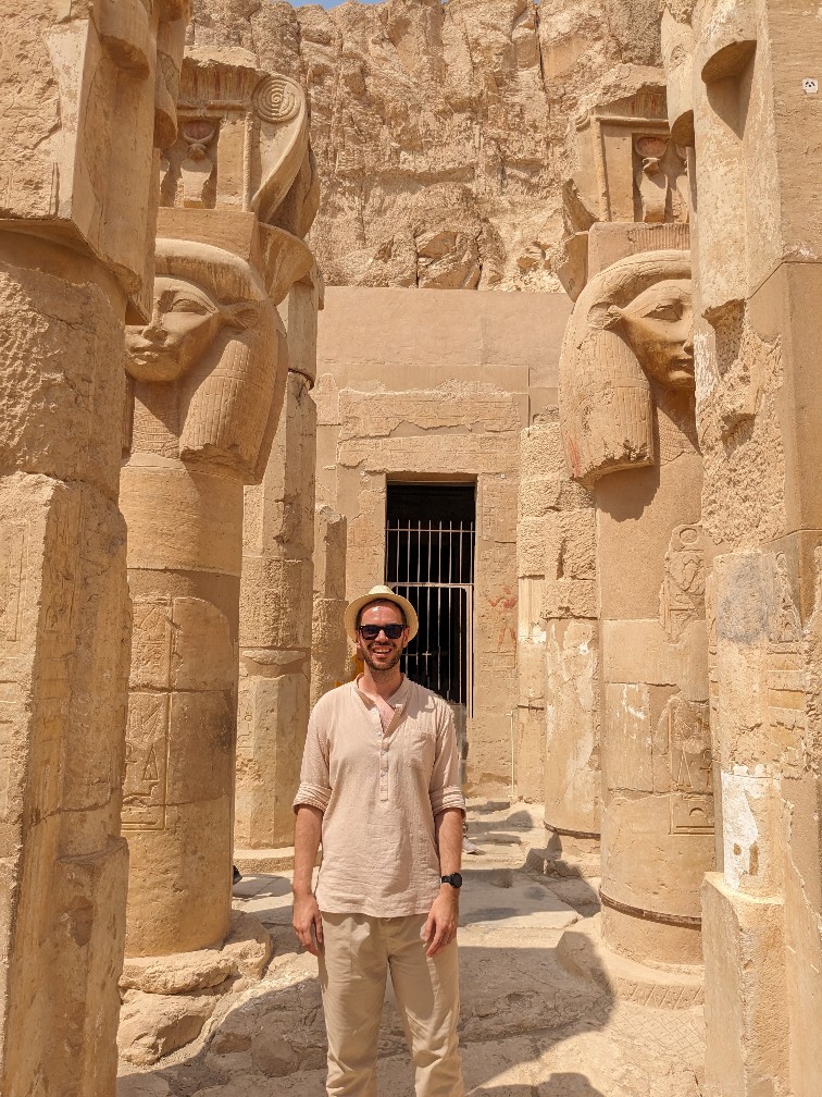 Beige linen in Egypt