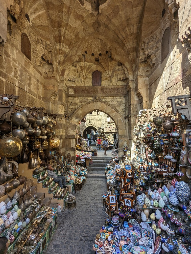 Khan-El-Khalili Bazaar in Cairo