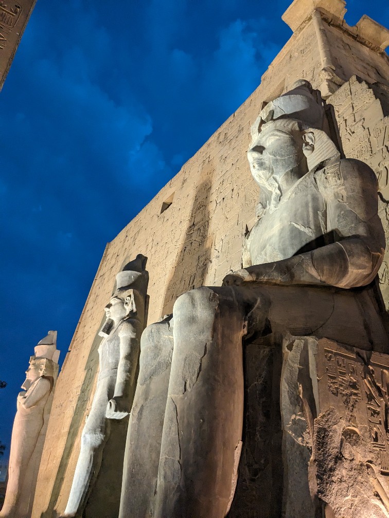 Luxor Temple at night