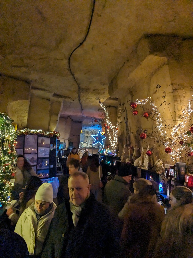 Christmas market in a cave Netherlands