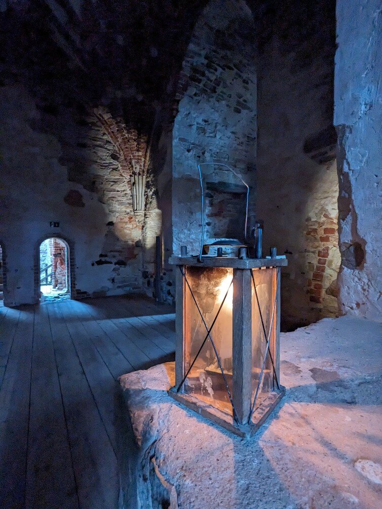 Cesis castle with own lantern