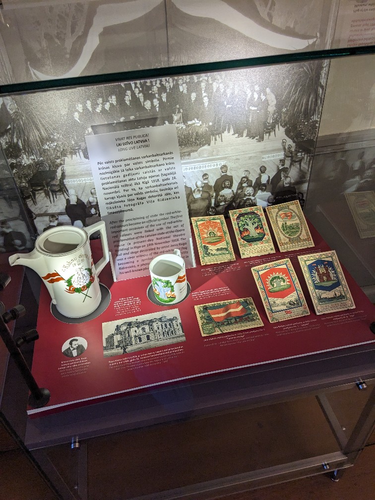 Cesis museum on the Latvian flag