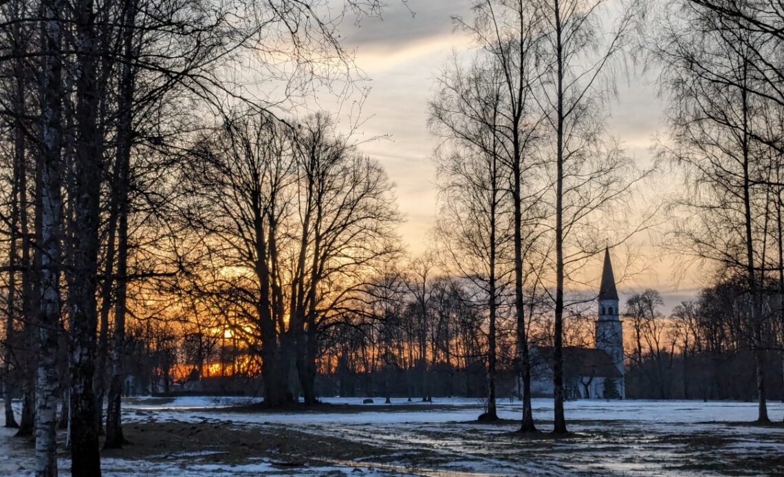 Sigulda sunset January