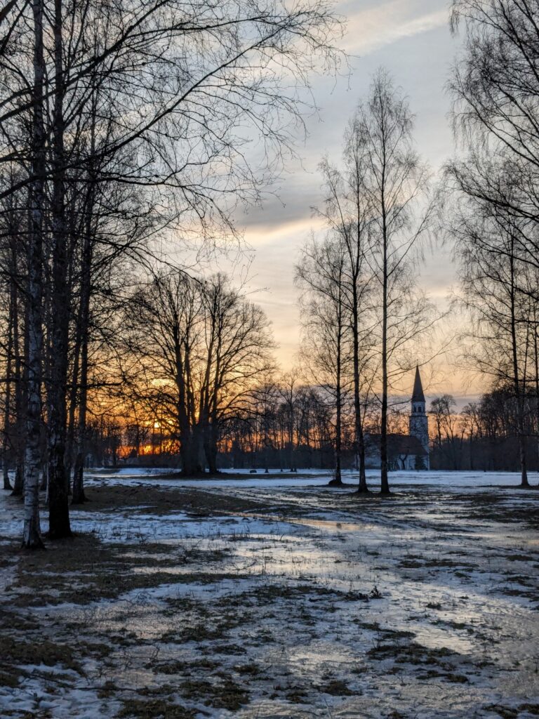 Sigulda sunset January