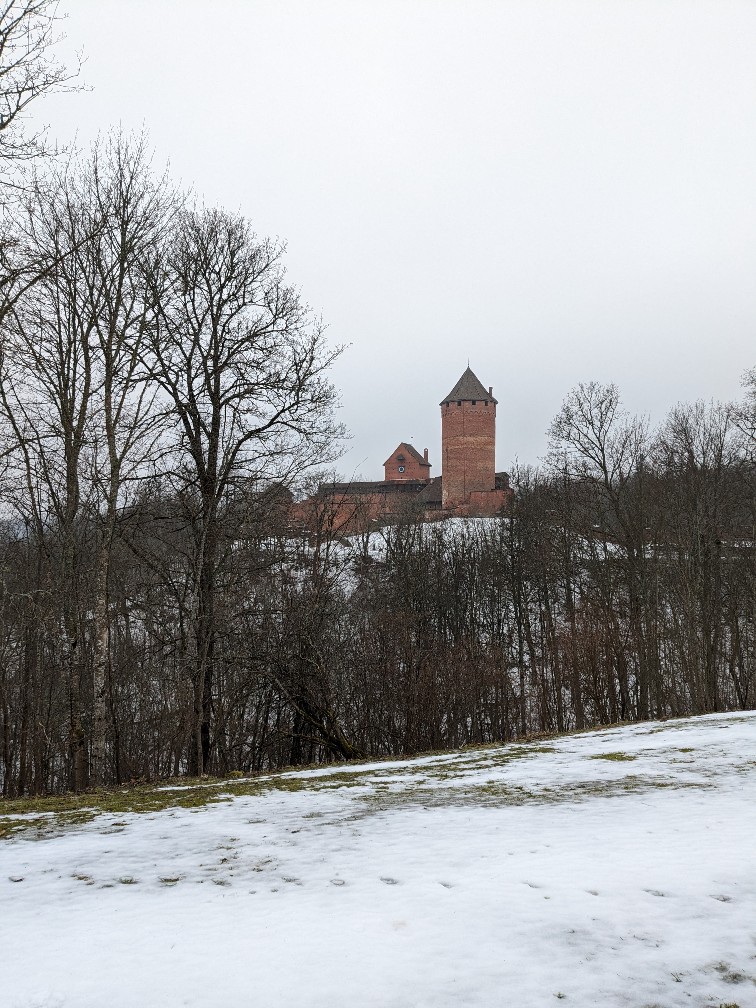 Turaida castle in winter
