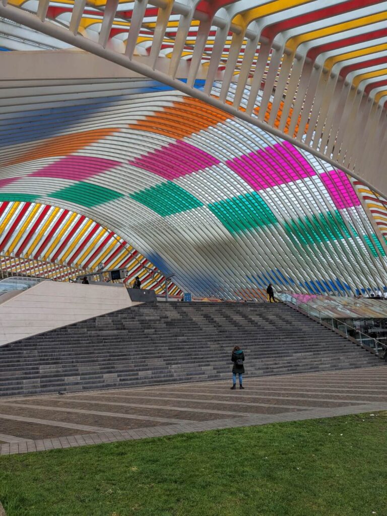 Liege-Guillemins exterior architecture roof