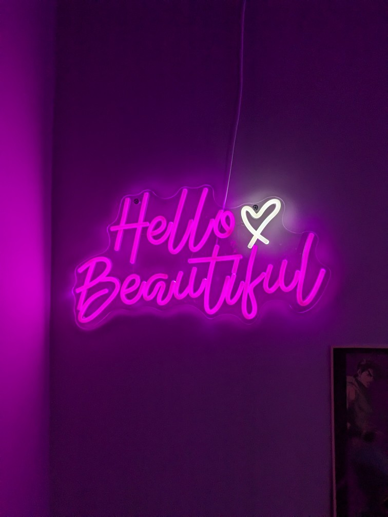Neon sign in restaurant Katowice